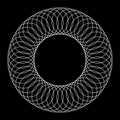 Circle lines pattern. Rotation design element