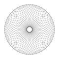 Circle lines pattern. Rotation design element
