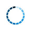 Circle loader. Wait load spinning circle preloader website template interface buffering waiting gif upload download, uploading