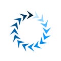 Circle loader. Wait load spinning circle preloader website template interface buffering waiting gif upload download, uploading
