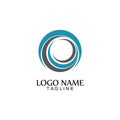 Circle logo and symbol vector icon template app Royalty Free Stock Photo