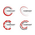 Circle logo template. Circular icon design. Royalty Free Stock Photo