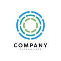 Circle logo template. Circular icon design. Royalty Free Stock Photo