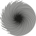 circle with long rays vortex only half irregular rays Royalty Free Stock Photo