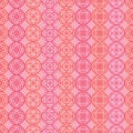 Circle many style symmetry stripe red seamless pattern