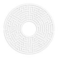 Circle Maze BG Design. Making Decision Concept Royalty Free Stock Photo