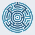 Circle maze illustration