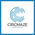 Circle Maze Logotype - Letter C logo