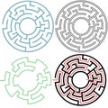 Circle Maze Puzzle 3 Variations Solution