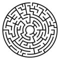 Circle Maze Vector