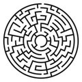 Circle Maze Vector