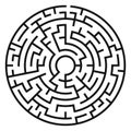 Circle Maze Vector