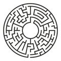 Circle Maze Vector