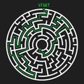 Circle Maze Vector