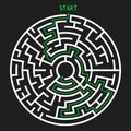 Circle Maze Vector