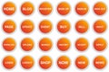 Circle menu button for website or app. Royalty Free Stock Photo