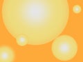 Circle metallic digital vivid warm tone orange and yellow gradient background