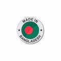 Circle National flag Made in - Bangladesh