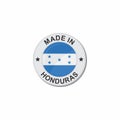 Circle National flag Made in - Honduras