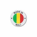 Circle National flag Made in - Mali