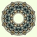 Circle ornament, ornamental round lace