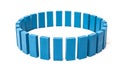 Circle out of blue blocks