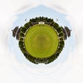 Circle panorama of Chinese temple.
