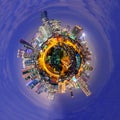Circle panorama of city