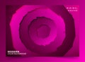 Circle paper background cuts the purple gradient