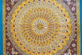 Circle pattern abstract background close up detail of a rooftop Arabian design