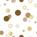 Circle pattern. Modern stylish texture. Repeating dot, round abstract background for wall paper. Royalty Free Stock Photo