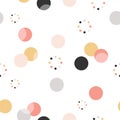 Circle pattern. Modern stylish texture. Repeating dot, round abstract background for wall paper.