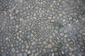 Circle pattern in stone path Royalty Free Stock Photo