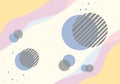 Circle pattern vector background, colorful wallpaper background pastel yellow and blue and pink-purple Royalty Free Stock Photo