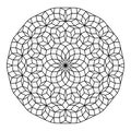 Circle with Penrose pattern, Penrose tiling with rhombi