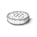 circle Pie ai generated Royalty Free Stock Photo
