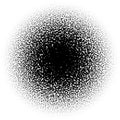 Circle pointillist, pointillism, stipple, stippling random dots halftone