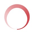 Circle preloader, buffer shape. Circular progress bar. Meter, guage and indicator icon with transparency
