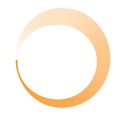 Circle preloader, buffer shape. Circular progress bar. Meter, guage and indicator icon with transparency