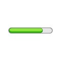 circle progress bar cartoon vector illustration