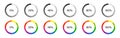 Circle progress bar. Vector isolated illustration. Round loading indicator on white background