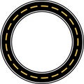 Circle race circuit vector illustration