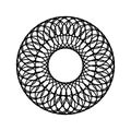 Circle radial motif icon
