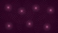 Exclusive. Abstraction. Seven pink circles with rays around on a burgundy background. Vector graphic wallpaper.