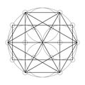 Circle, rectangle graph. Scared Geometry Vector Design Elements. Royalty Free Stock Photo