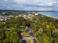 Circle road junction in Sopot, Poland