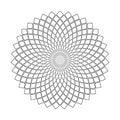 Circle rotation pattern. Abstract geometric design element Royalty Free Stock Photo