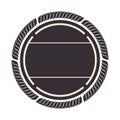 Circle seal stamp frame Royalty Free Stock Photo