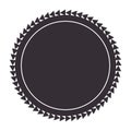 Circle seal stamp frame Royalty Free Stock Photo