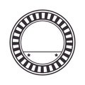 Circle seal stamp frame Royalty Free Stock Photo